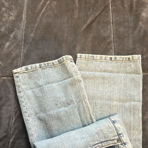 Vintage Z Cavaricci 90s Embellished Beaded Floral Straight Leg Denim Women’s 10 - Picture 11 of 11